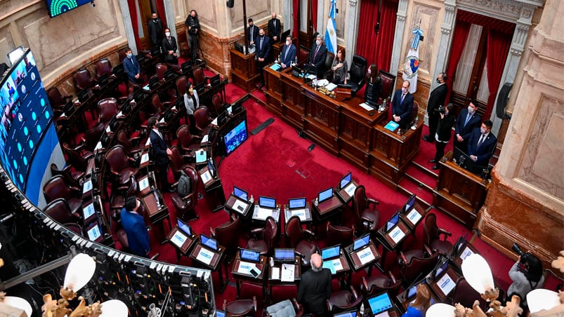 Un hecho insólito en el Senado.