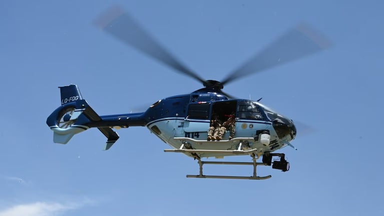 Un helicóptero de la Agencia Federal de Emergencias sufrió un accidente en San Juan. (Foto: Archivo/X @MinSeguridad_Ar)