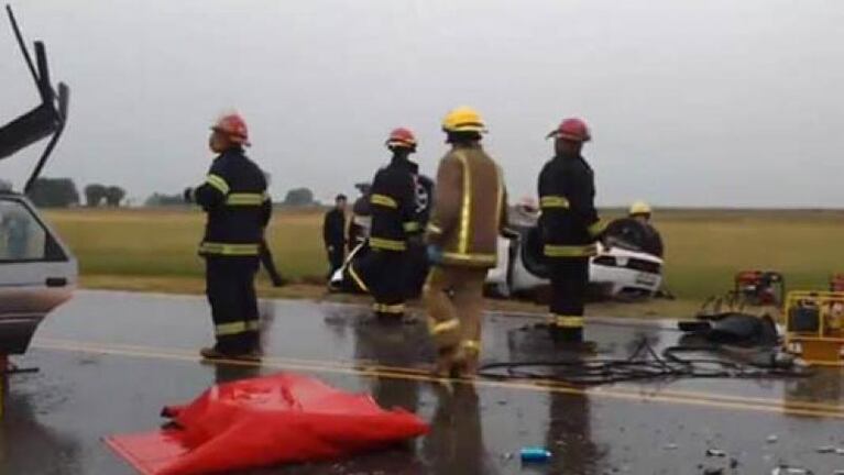 Un herido grave dejó un violento choque en la ruta provincial 6