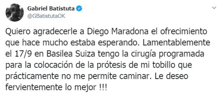 Un histórico de la Selección rechazó formar parte del cuerpo técnico de Maradona