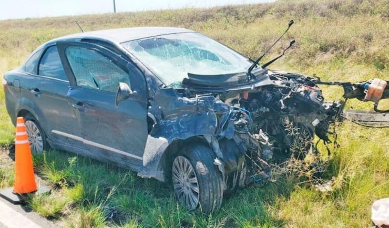 Un hombre murió en un choque frontal en Vicuña Mackenna