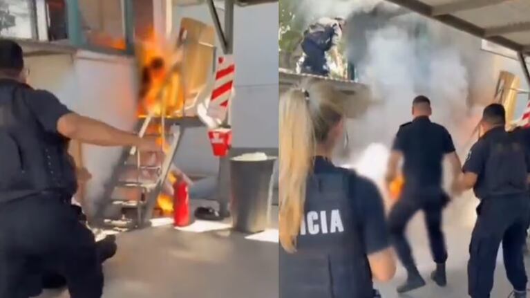 Un hombre terminó con el 80% del cuerpo quemado en Rosario.