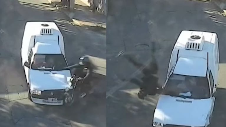 Un impactante choque en barrio Yofre Sud.