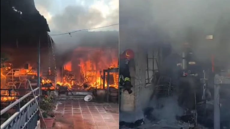 Un incendio se desató en una casa de barrio Empalme.