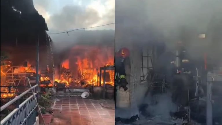 Un incendio se desató en una vivienda de barrio Empalme.