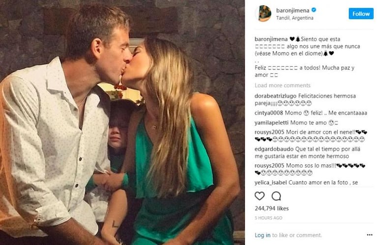 Un intruso en la foto: el hijo de Jimena Barón volvió a colarse