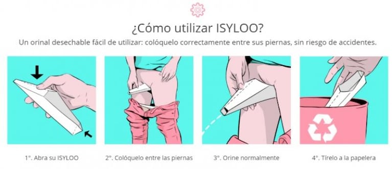 Un invento que permite a las mujeres orinar paradas