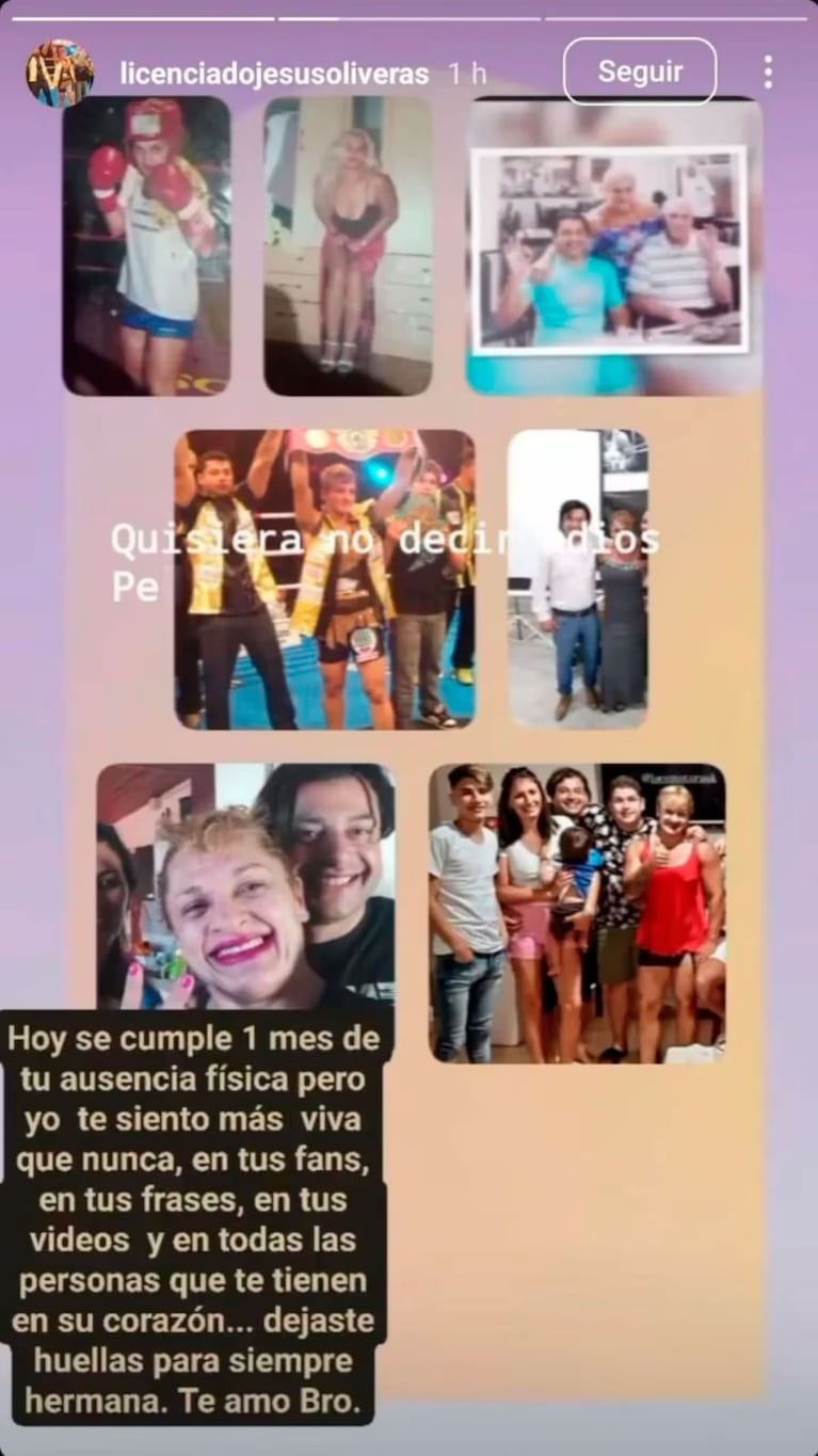 Un mes de la muerte de la Locomotora Oliveras.