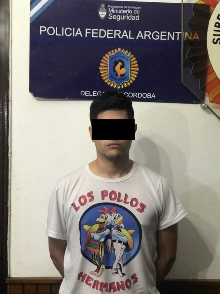 Un narco que usaba una remera de Breaking Bad fue detenido en Córdoba