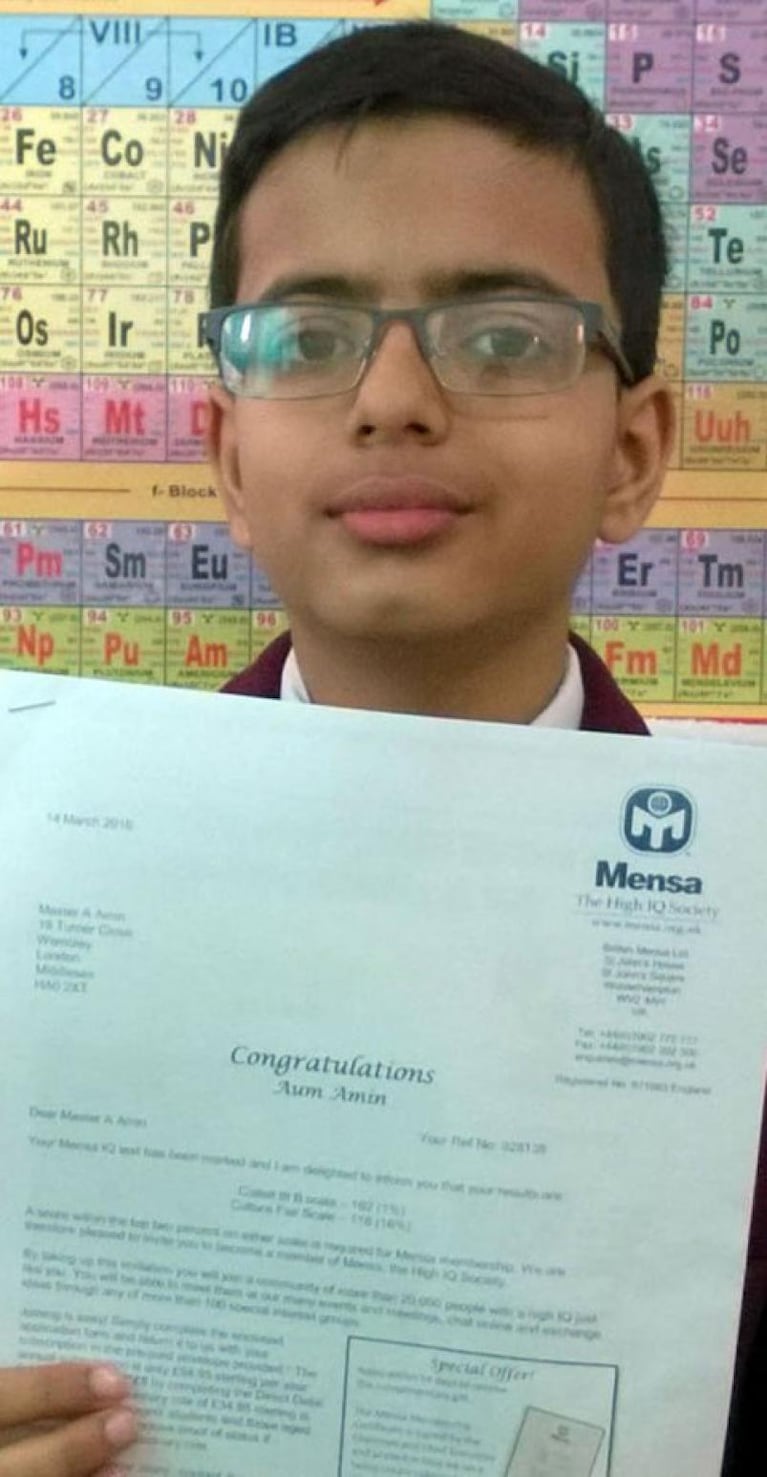 Un niño prodigio superó el coeficiente intelectual de Einstein y Hawking