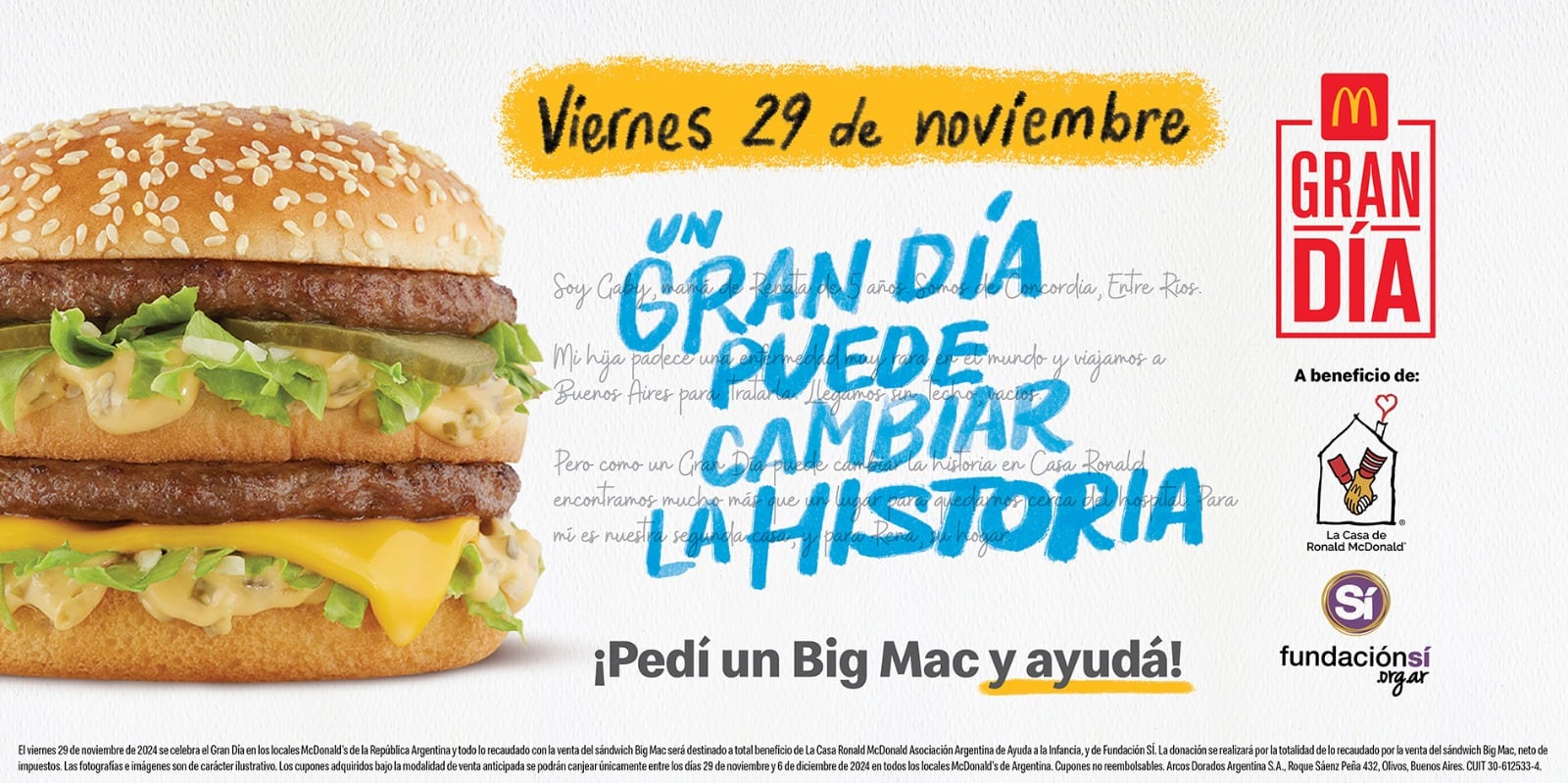 Un nuevo “Gran Día”: McDonald’s te invita a ayudar