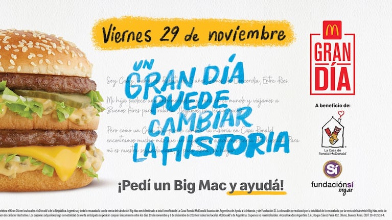 Un nuevo “Gran Día”: McDonald’s te invita a ayudar