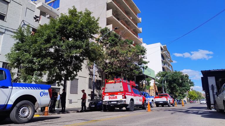 Un obrero se cayó de un edificio