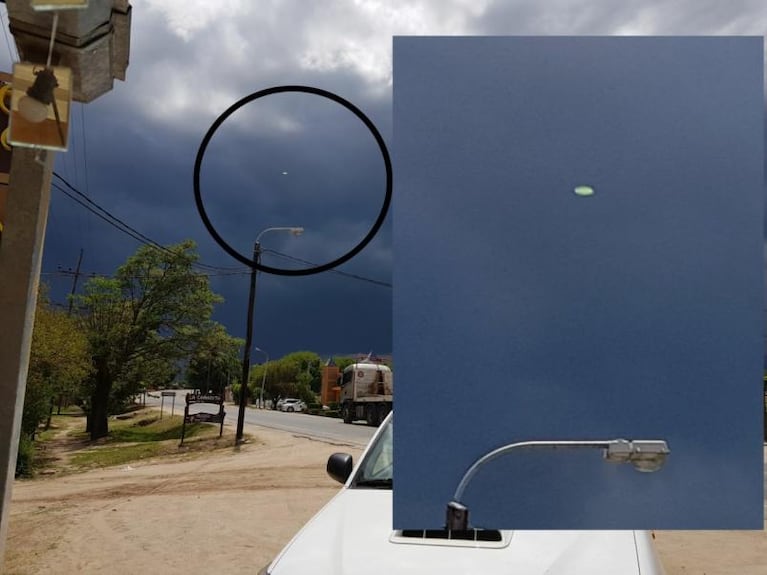 ¿Un ovni? La mancha en el cielo antes de la tormenta en Nono