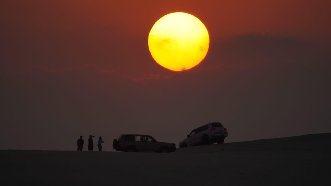 Un paisaje alucinante en las dunas de Doha. Foto: Lucio Casalla/El Doce.