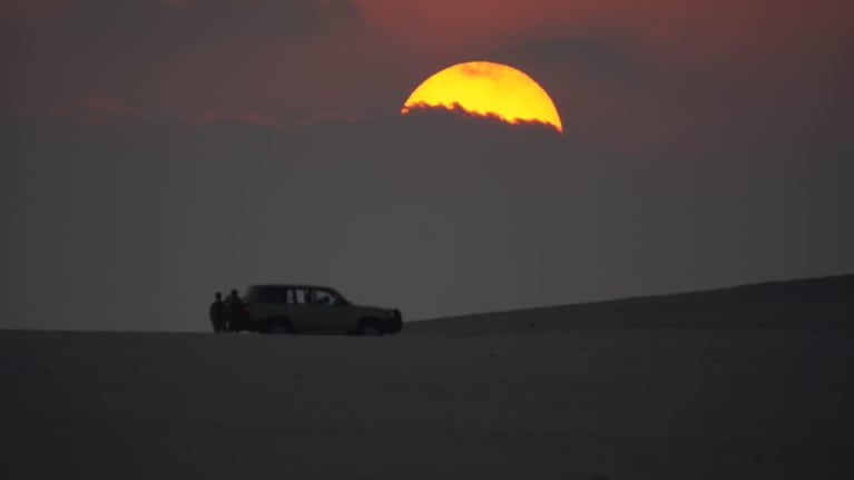 Un paisaje alucinante en las dunas de Doha. Foto: Lucio Casalla/El Doce.