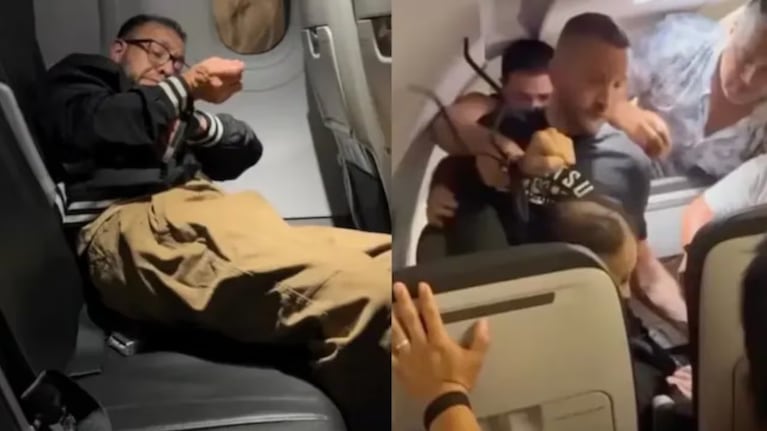 Un pasajero intentó abrir la puerta de un avión en pleno vuelo.