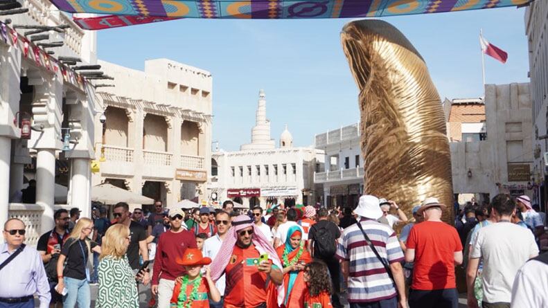 Un paseo de compras con mucha historia en Doha. Foto: Lucio Casalla/El Doce