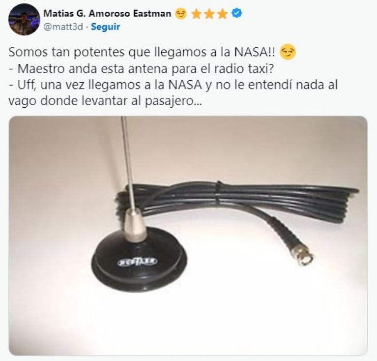 Un radiotaxi argentino habría interferido en una transmisión de la NASA
