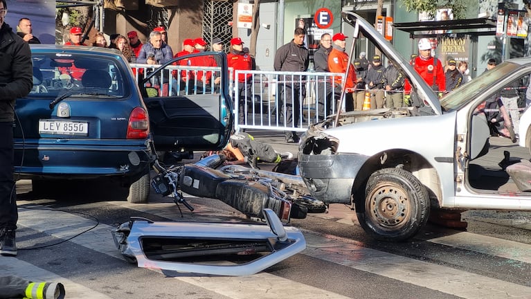 Un simulacro congestionó el tránsito en la zona del Buen Pastor.