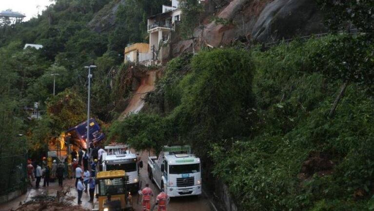 Un temporal feroz dejó cinco muertos en Río de Janeiro