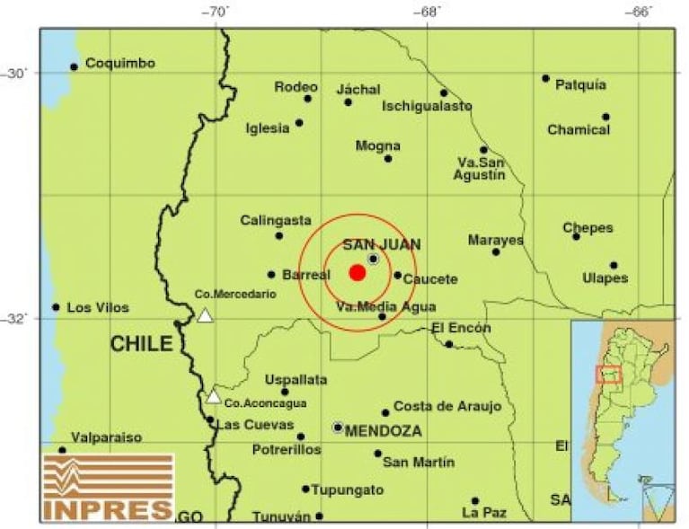 Un terremoto sacudió a San Juan y se sintió en Córdoba