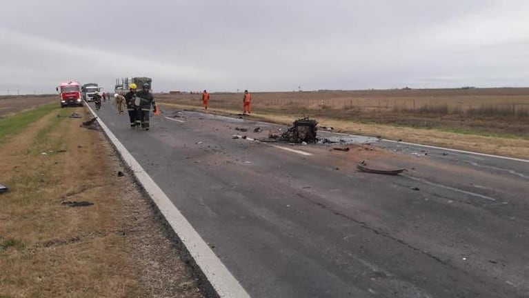 Un terrible choque frontal en la ruta 7 dejó un muerto