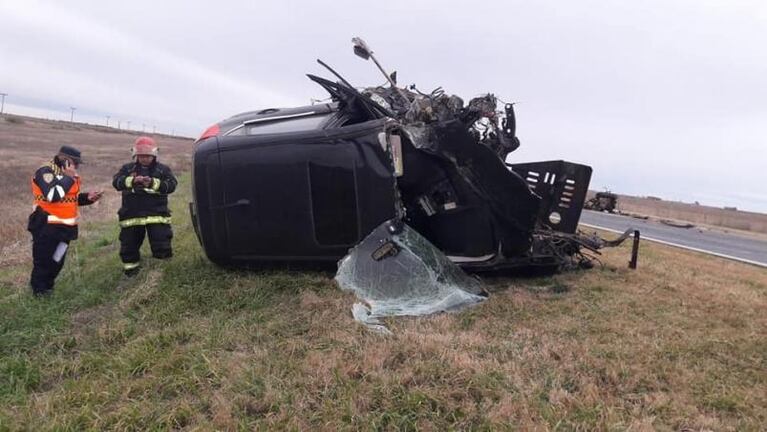 Un terrible choque frontal en la ruta 7 dejó un muerto