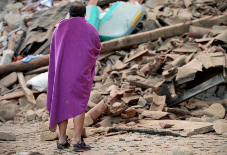 Un trágico terremoto sacudió al centro de Italia. Foto: AFP.