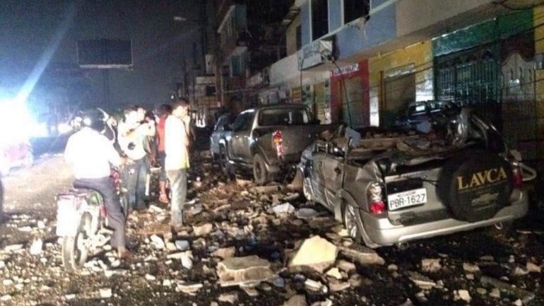 Un tremendo terremoto sacudió a Ecuador. 