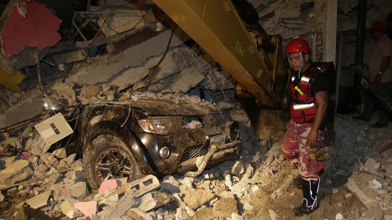 Un tremendo terremoto sacudió a Ecuador. Foto: AP