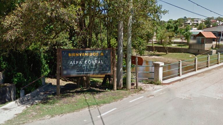 Un violento hecho alteró a la pequeña ciudad cordobesa. / Foto: Google Maps