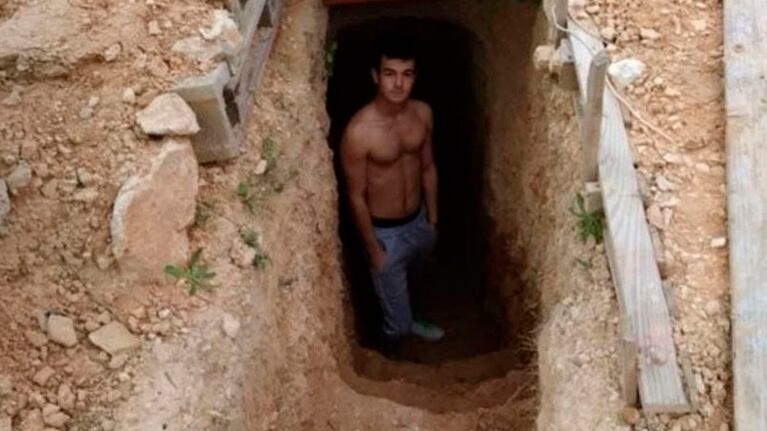 Una auténtica casa subterránea, con todas las comodidades.