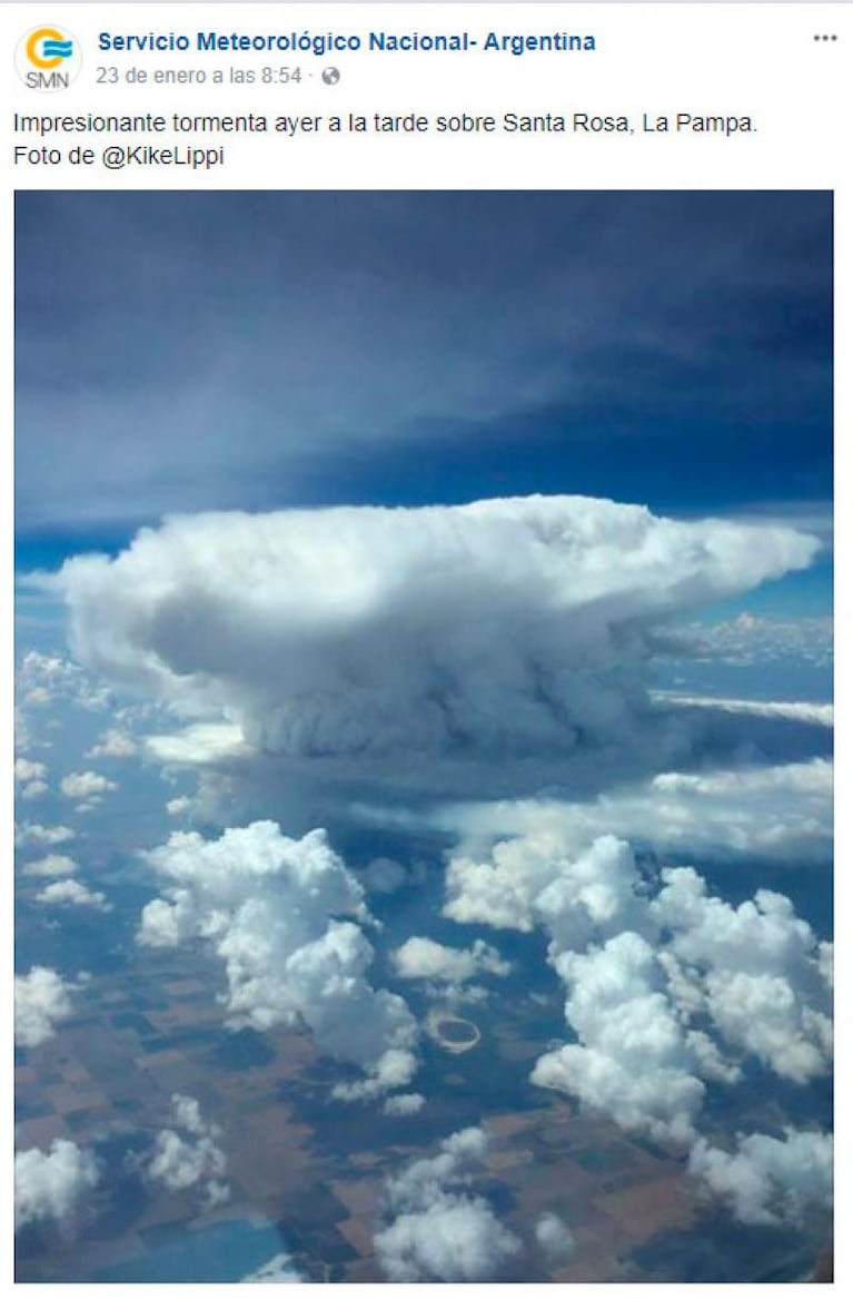 ¿Una bomba explotó en el cielo? La forma de una nube que es viral