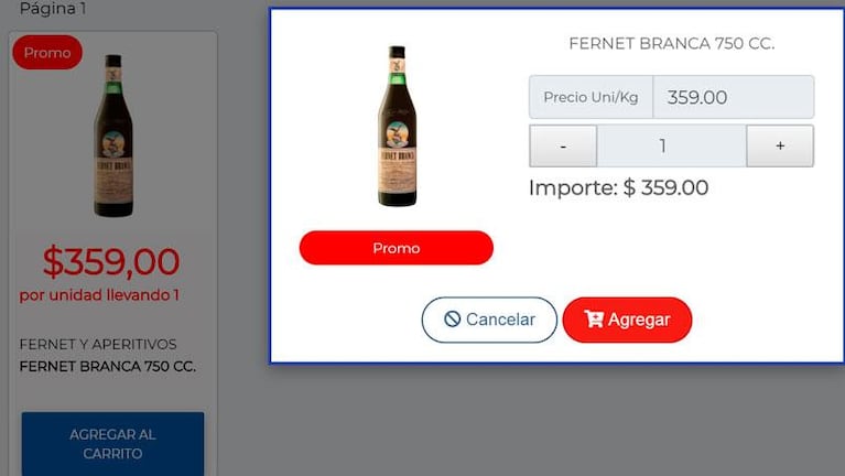 Una cadena de supermercados puso el fernet a $140 y es furor en las redes