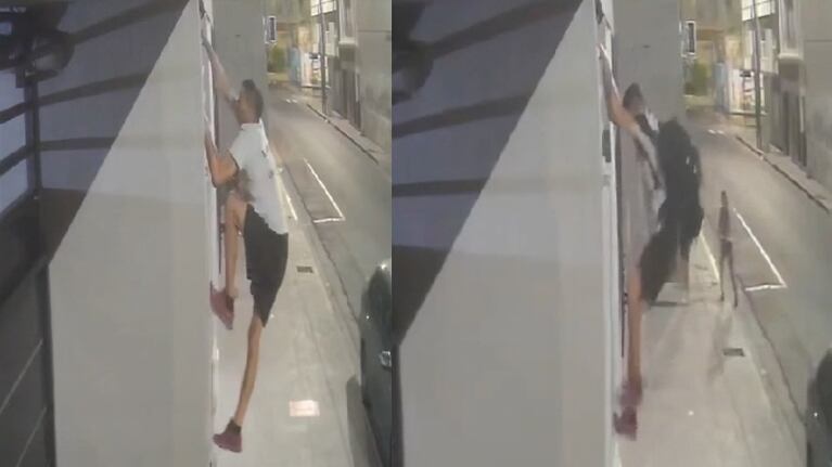 Una cámara de seguridad filmó al ladrón.