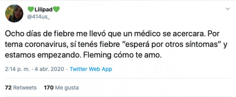 Una cordobesa murió tras denunciar que pasó 9 días con fiebre: relató todo por Twitter