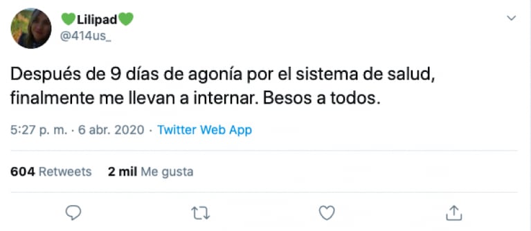 Una cordobesa murió tras denunciar que pasó 9 días con fiebre: relató todo por Twitter