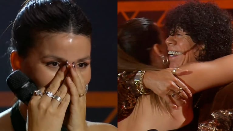 Una cordobesa se emocionó al conocer a La Mona.