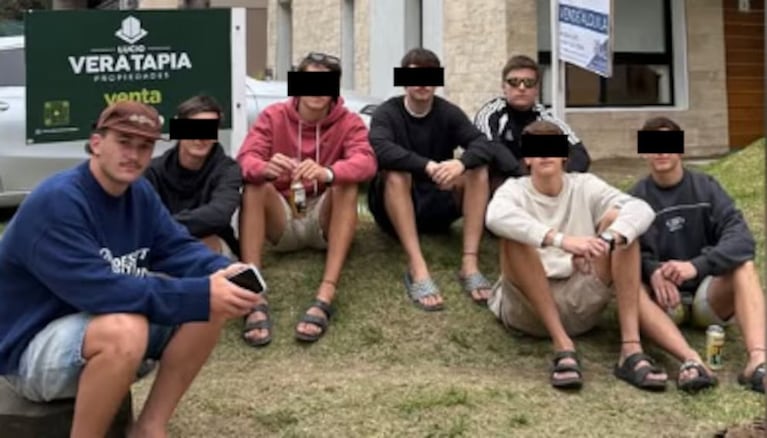 Una de las fotos en la Costa Atlántica que subieron a Instagram los detenidos.