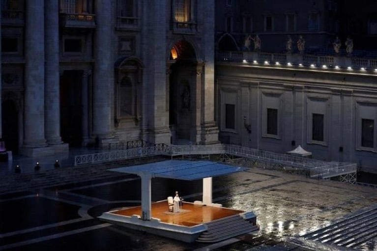 Una de las inéditas fotos desde el Vaticano.