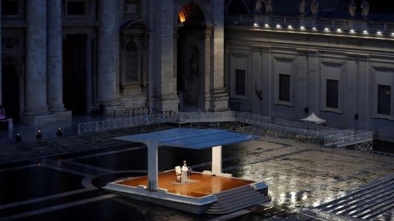 Una de las inéditas fotos desde el Vaticano.