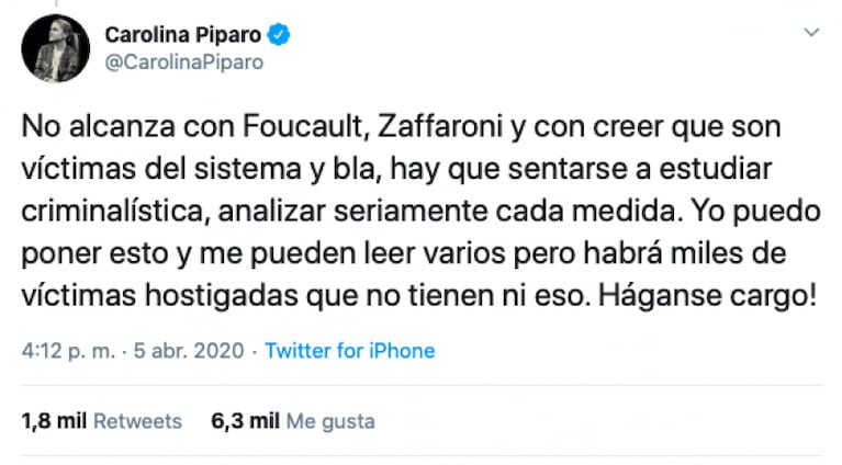 Una diputada fue amenazada por el asesino de su hijo, que está preso y tiene celular