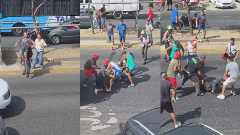 Una discusión de transito terminó con un hombre internado en terapia intensiva.