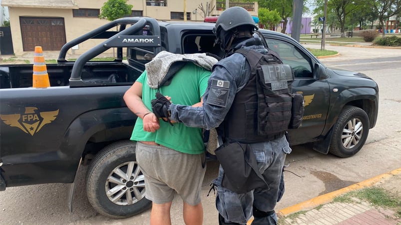 Una familia narco detenida en el este de Córdoba.