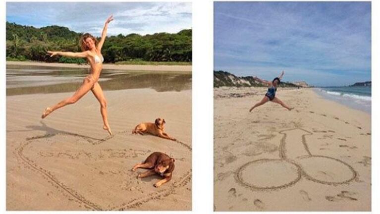 Una humorista parodia las fotos de los famosos en Instagram