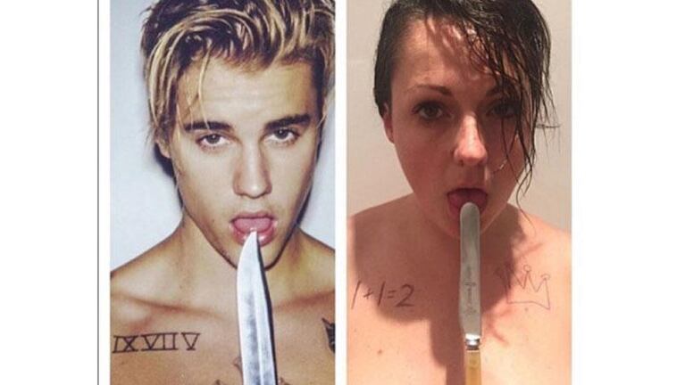 Una humorista parodia las fotos de los famosos en Instagram