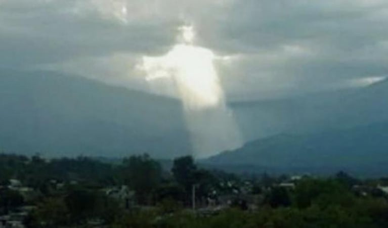 Una imagen de Jesús en el cielo de Jujuy se volvió viral