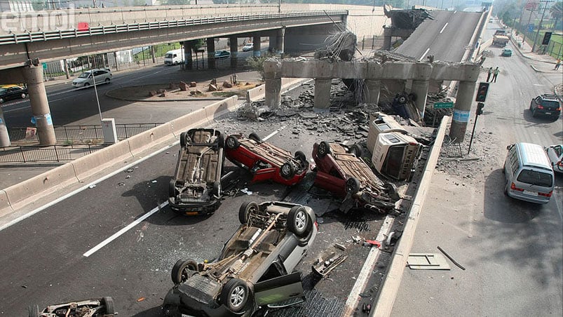 Una imagen de la destrucción del 2010 en Chile. 