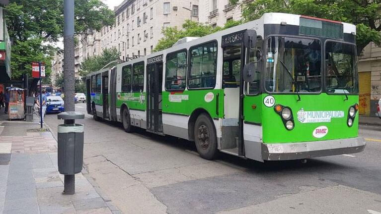 Una joven chocó en bici contra un trolebús y terminó debajo de un colectivo en Av. Colón